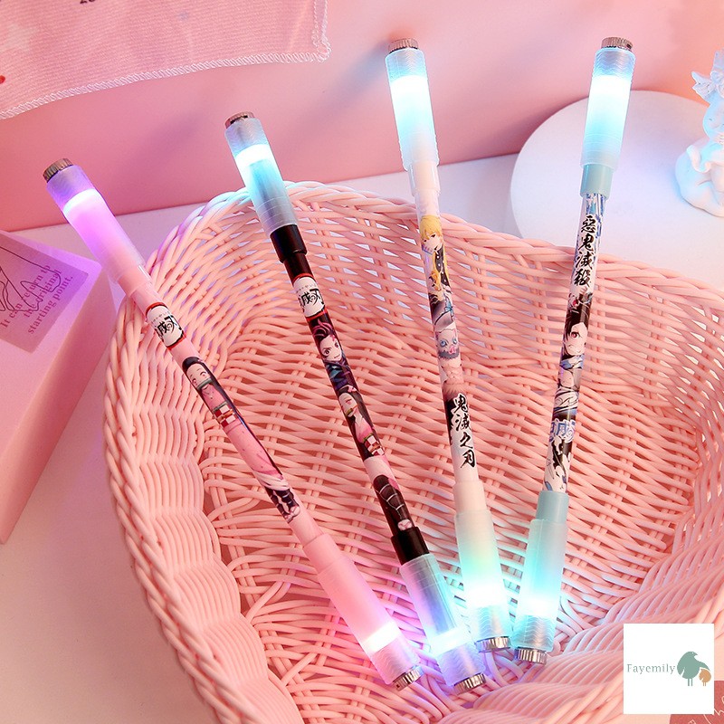 *สินค้าพร้อมส่ง* ปากกาควงมีไฟ ไฟเปลี่ยนสีได้ Pen Spinning ปากกาควงลายการ์ตูนดาบพิฆาตอสูร Demon Slayer: Kimetsu no Yaiba