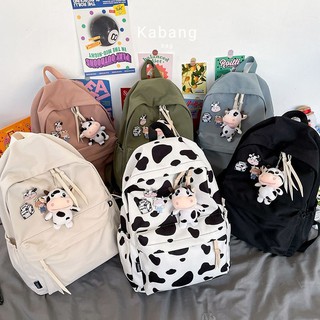 🧡กระเป๋าเป้ Angus backpack🍍 ต้อนรับปีวัวกับเป้น้องวัวแองกัส แถมฟรี! เข็มกลัด3ชิ้นตามภาพ และพวงกุญแจตุ้กตาวัวทุกใบ