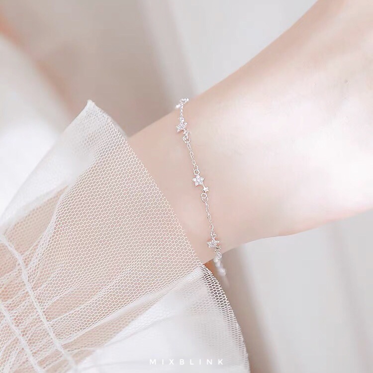 สร้อยข้อมือ เงินแท้ 92.5% ส่งฟรี EMS ♡ รุ่น Twinkle ♡