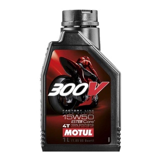 น้ำมันเครื่อง Motul 300v 15w-50 สังเคราะห์ ขนาด 1 ลิตร