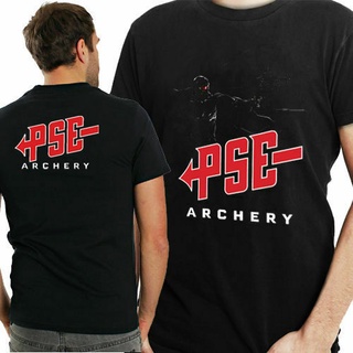 เสื้อยืด พิมพ์ลายยิงธนูล่าสัตว์ PSE 2 ด้าน สําหรับผู้ชาย และผู้หญิง