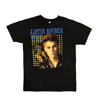 เสื้อยืดสุดเท่เสื้อยืด JUSTIN BIEBER BELIEVE TOUR 2012 ของแท้100%Sto5XL