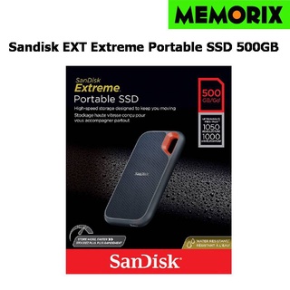 500GB Sandisk External SSD Type C [1050MB/s] Extreme Portable V2 (SDSSDE61) ฮาร์ดดิสก์แบบพกพา NVMe PC