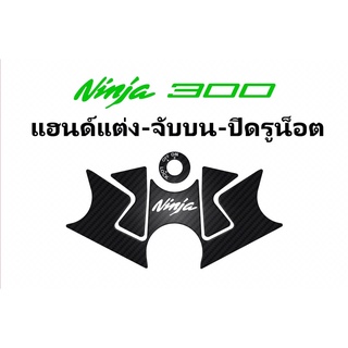 กันรอยแผงคอ Ninja300 - แฮนด์แต่งจับบน - แบบปิดรูน็อต