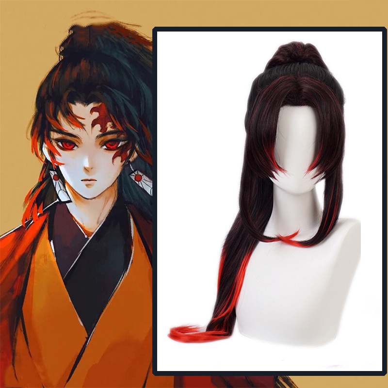 [Fantasy Dragon Store] Anime Demon Slayer Kimetsu no Yaiba Cosplay Wig Wigs Tsugikuni Yoriichi tanjirou Cosplay Costumes