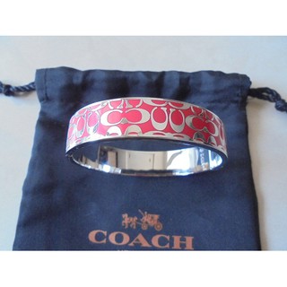 กำไลข้อมือ Coach สีชมพู ของแท้ ของใหม่ พร้อมส่ง