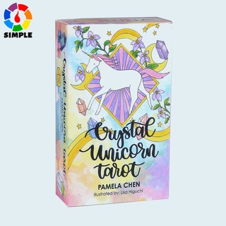 78 Cards Crystal Unicorn Tarot English