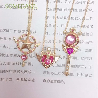 Somedayzl เครื่องประดับสร้อยคอโซ่จี้รูปดาวดวงจันทร์สไตล์ญี่ปุ่นสําหรับผู้หญิง