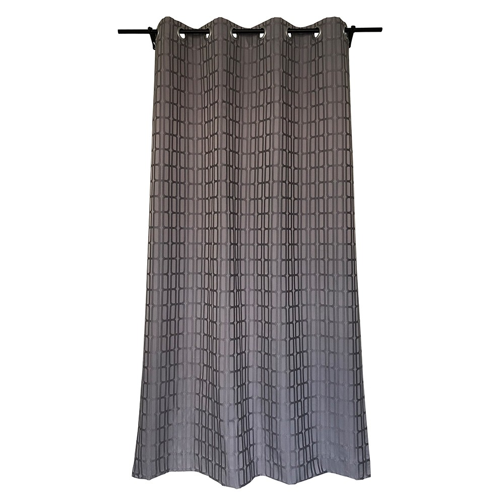 ผ้าม่าน EYELET CABALA 135X220 ซม. สีเทา HOME LIVING STYLE