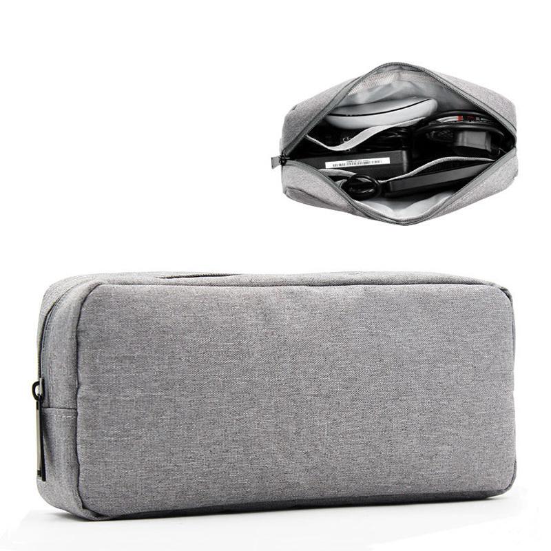 Portable Travel Digital Cable Bag Men Electronic Organizer Drives Wires Tote Gadgets Case SD Cards Mouse Storage Zip