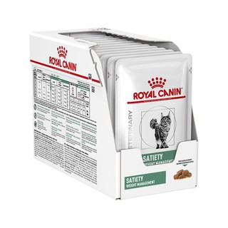 Royal Canin Satiety Support Cat Pouch ขนาด85 กรัม จำนวน 12 ซอง อาหารแมวโรคอ้วน ต้องการลดน้ำหนัก