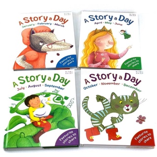 📚 หนังสือนิทานภาษาอังกฤษ  ชุด A Story A Day 4 เล่ม  365 เรื่อง