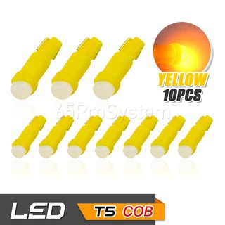 65Infinite (แพ๊ค 10 COB LED T5 สีส้ม วอร์มไวท์) T5 74 2721 37 1SMD LED มาตรวัดความเร็ว ไฟเรือนไมล์ ไฟปุ่มกด ไฟสวิทช์