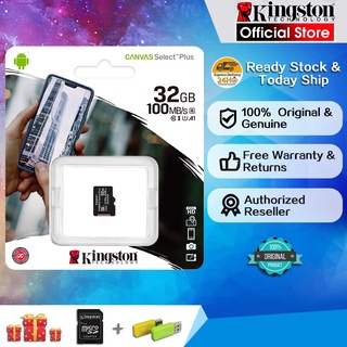 Kingston Micro Sd Card 128GB / 64GB / 32GB 100mb / S Class 10 Uhs-I Sdcs2 Bahan Kanvas