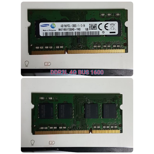 RAM DDR3 4G บัส 1333 /1600 DDR3L 4G BUS 1600  สำหรับNotebook สินค้าคละรุ่นนะครับ