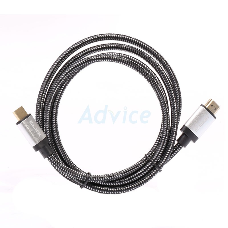 Cable HDMI 3D 4K (V.2.0) M/M (20M) สายถัก GLINK GL201 advice_banpaew