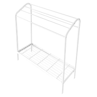 ราวพาดผ้า 5 เส้น PLIM 72x26x83.5 ซม. สีขาว CLOTHES RACK PLIM 5RAIL 72X26X83.5CM WHITE