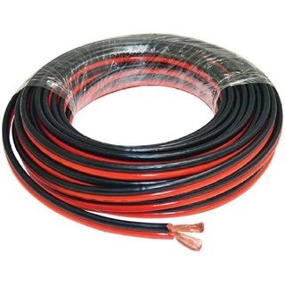สายลำโพง 100 เมตร ทองแดง 2*0.5 (สีดำ/แดง) speaker cable for Audio/pa/home