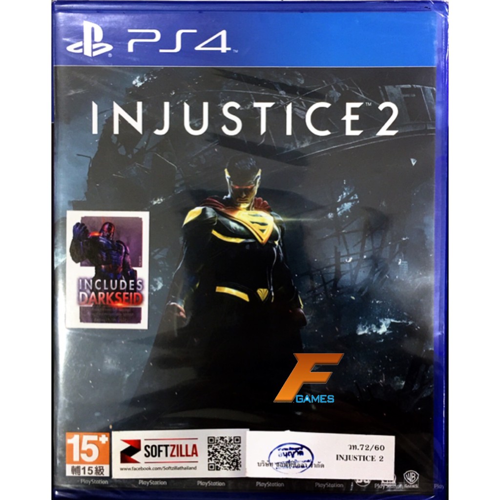 PS4 Injustice 2 (Zone3/Asia)( English ) แผ่นเกม ของแท้ มือ1 มือหนึ่ง ของใหม่ ในซีล แผ่นเกมส์