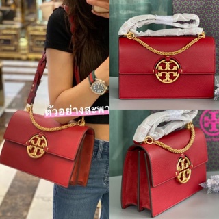 🎀 (สด-ผ่อน) กระเป๋าสีแดง 10.5 นิ้ว TORY 81688 Tory Burch Miller shoulder bag