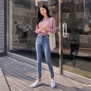 กางเกงยีนส์ Chuu -5KG JEANS vol.106 ไซส์ 25-30 สีน้ำเงิน/ดำ ของแท้ 100% แม่ค้าหิ้วเองจากเกาหลี