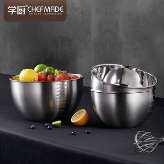 ชามผสมอาหาร อ่างเตรียมอาหารสแตนเลส แบรนด์ chefmade ขนาด  20/24 cm WK9364 / WK9365