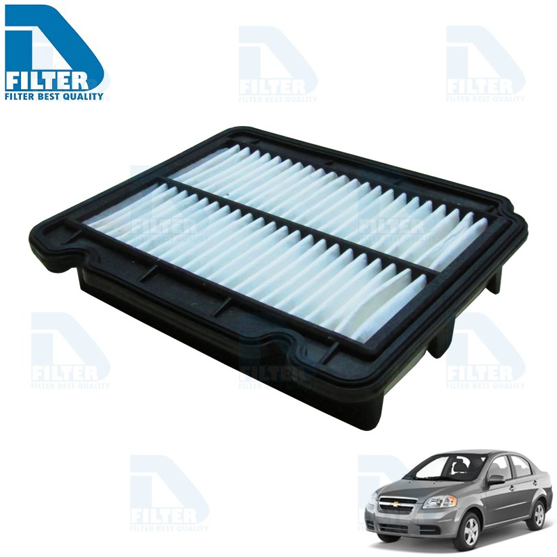 กรองอากาศ Chevrolet เชฟโรเลต Aveo อาวีโอ (เครื่อง 1.4,1.6) By D Filter (ไส้กรองอากาศ) (A8902)