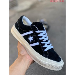 Converse One Star OX รองเท้าผ้าใบคอนเวิร์ส หนังกลับ รองเท้าผ้าใบแฟชั่น Unisex Size:37eu-45eu