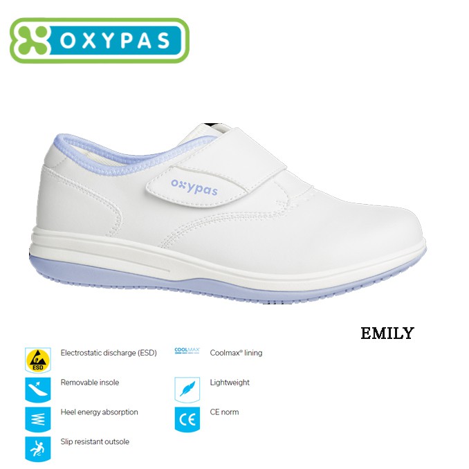 Oxypas ESD Clean Room Shoes รองเท้าทางการแพทย์ Emily LBL