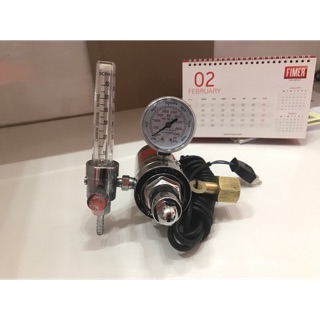 CO2 Regulator Heater 220V เกจ์ซีโอทู มีฮีทเตอร์