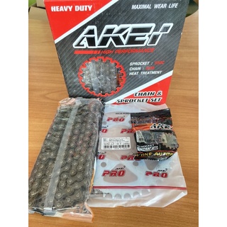 โซ่สเตอร์ R-15 ,M-SLAZ ,Exciter โซ่แท้ Akei Havy Duty 428H ,132L-15/46T