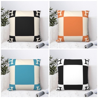 Hermes H Pillow Cover Home Painting Printed Pillowcase Household Supplies Sofa Cushion Lumbar Cushion Cover