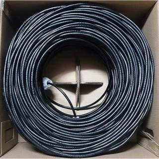 LINK (สายแลนนอกอาคาร) รุ่น US-9106OUT-1 CAT6 UTP (100เมตร/BOX หรือ 328ฟุต) OUTDOOR 23 AWG (600MHZ) (สีดำ) - ประกัน 30 ปี