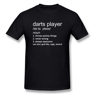 [COD]เสื้อยืดคอกลม แขนสั้น ผ้าฝ้าย พิมพ์ลาย Darts Player สําหรับผู้ชายS-5XL