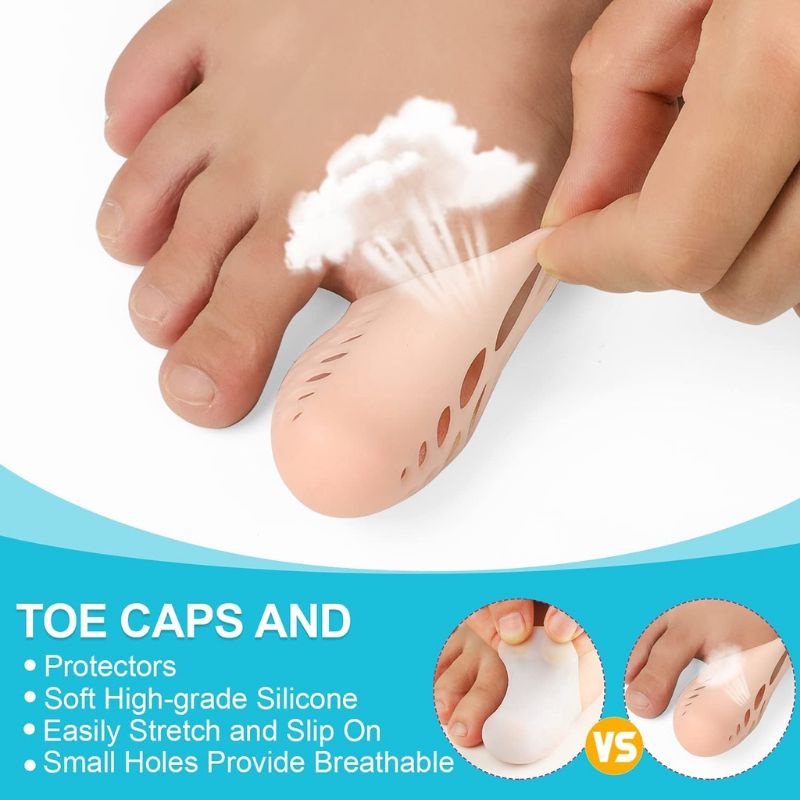 ซิลิโคนสวมนิ้วหัวแม่เท้า ป้องกันลดการเสียดสี ของนิ้วโป้งและรองเท้า นิ้วกดทับ นิ้วหัวแม่เท้า great toe protector silicone - รูปที่ 3