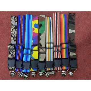 (โค้ดส่งฟรีหน้าร้าน) (คละสีคละลาย)ปลอกคอสุนัข🐶 รุ่นจัมโบ้ กระดิ่งใหญ่ ทำจากเชือกไนล่อน น้ำหนักเบาไม่อุ้มน้ำ ยาว 21 นิ้ว