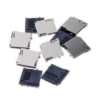 *❤❤10PCS Push-Push Type TF Micro SD Card Socket Adapter Automatic PCB Connector