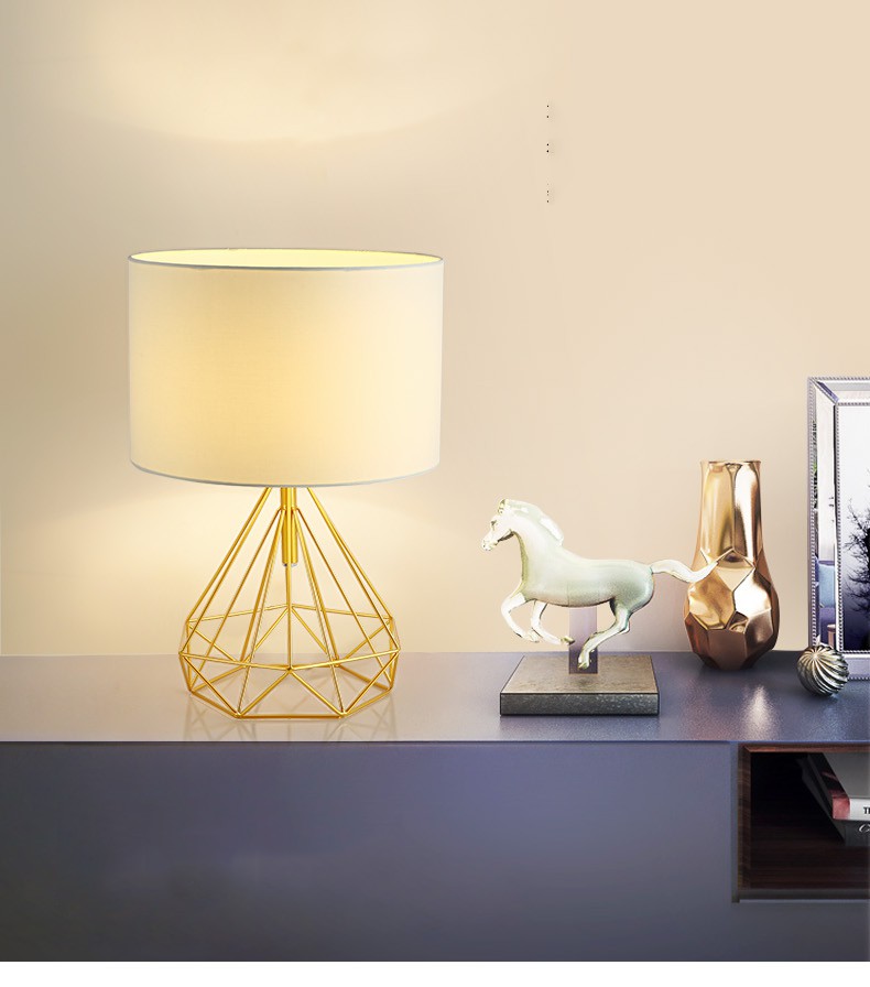 Modern Table Light Bedside Lamp With, Space Saving Table Lamp