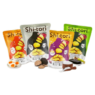 ShiTori Chips มันหวานญี่ปุ่นทอด อบกรอบ แพ็ค 4 ซอง มี 4 รสชาติให้เลือก (เกลือทะเล, ไข่เค็ม, โนริวาซาบิ, ทรัฟเฟิล)