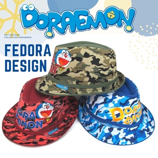 หมวกเด็กอัดทรงโดราเอม่อน Doraemon Fedora Hat Size  46-48 cm. (No.DM-111)