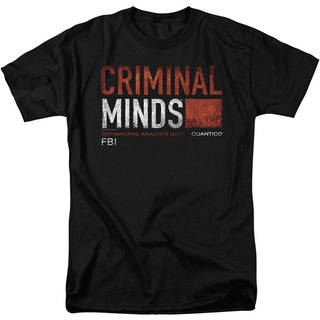 เสื้อยืดแขนสั้นลําลอง คอกลม ผ้าฝ้าย พิมพ์ลาย Criminal Minds FBI CBS สไตล์สปอร์ต สําหรับผู้ชาย