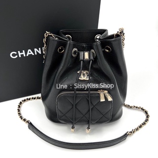 New Chanel bucket bag Microchip full set