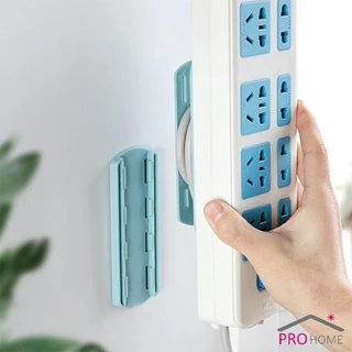 ที่เก็บสายปลั๊กไฟ 2 in 1 ตัวยึดรางปลั๊ก ที่ยึดรางแบบแขวนผนังไร้รอย Socket retainer