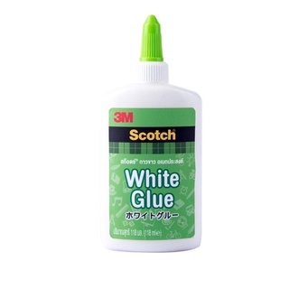 [1กล่อง/12ชิ้น] 3M Scotch White Glue กาวขาวอเนกประสงค์ ขนาด 37ml