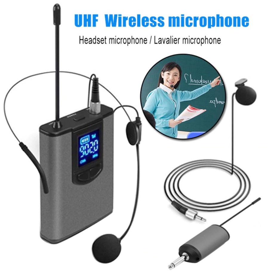 ไมโครโฟนไร้สายพร้อม UHF WIRELESS MICROPHONE