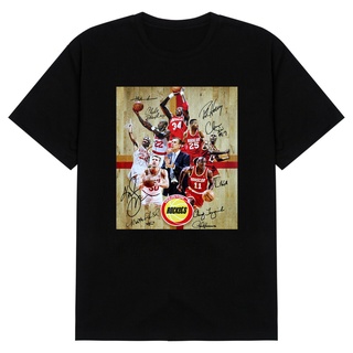 เสื้อยืดคอกลมเสื้อยืดกีฬาบาสเก็ตบอล Houston Rockets Nba Singned สําหรับผู้ชายS-5XL