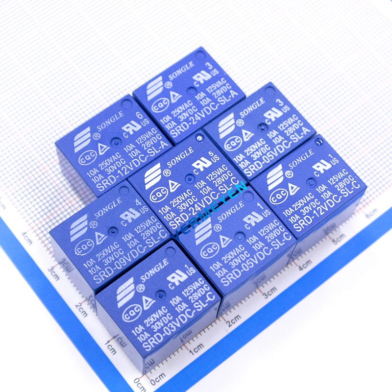 Songle Relay SRD-05VDC-SL-C 12VDC 24VDC-LS-A