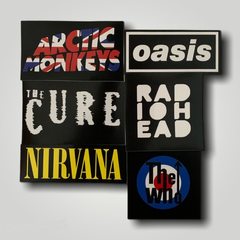 English Band Sticker Pack (Britpop/Rock/Grunge)