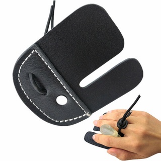 ยิงธนู Finger Tab Guard Bow Protector Gear Leather Recurve Bow Longbow Shooting