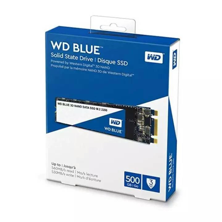 WD Blue 3D NAND 250GB PC SSD -SATA III 6 Gb/s,M.2 2280(WDS250G2B0B)(Read 560MB/s Write 525MB/s/)/War